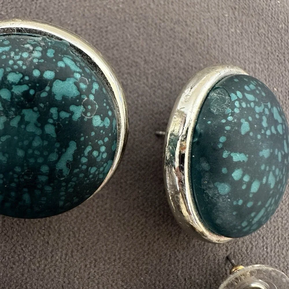 Lot 3 Pairs Mixed Vintage Earrings Multicolor Round Post‎ Stud Fashion Button